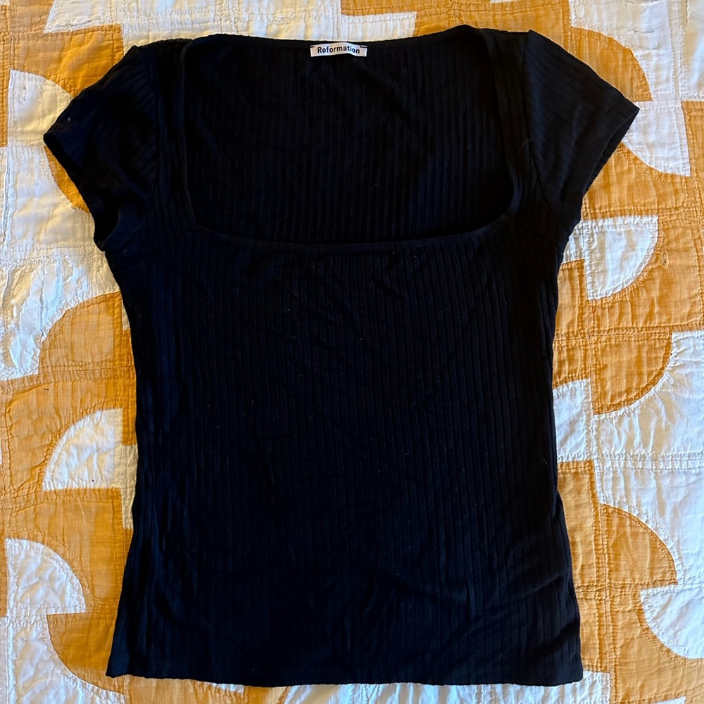 Reformation Bardot Knit Top